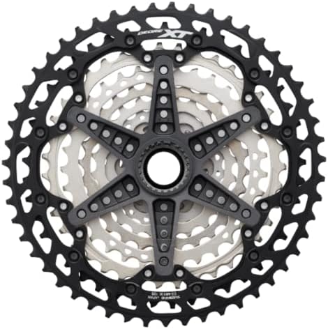 Shimano XT CS-M8100 Cassette - 12-Speed, Silver/Black, Mirco Spline 12-fach, 12-fach