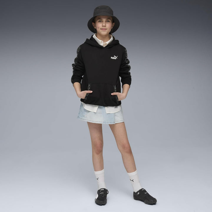 PUMA Mädchen ESS Graphic Animal Hoodie FL G Sweatshirt (1er Pack) 176 Puma Schwarz, 176 Puma Schwarz