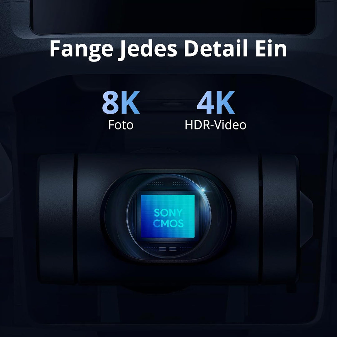 Potensic ATOM 2 Fly More Combo mit RC PTD 1, Drohne mit Kamera 4K HDR-Video, 8K Foto, unter 249 g, 3