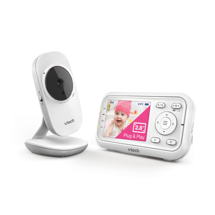 VTech Babymonitor VM3255 – Video-Babyphon mit beweglicher Kamera – Klarer Sound, 2,8" LCD-Farbbildsc
