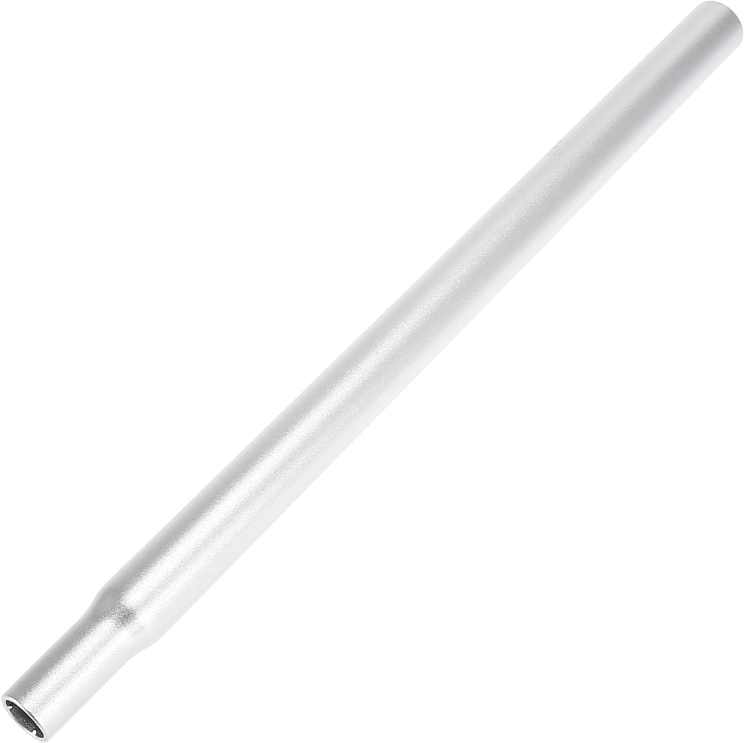 X AUTOHAUX Fahrrad Sattelstütze Aluminiumlegierung Sattelstützenrohr Silber 27.2 mm x 450 mm