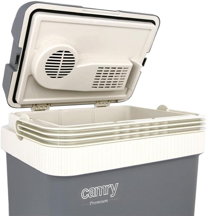 Camry CR 8065 Tragbare Elektrische Kühlbox, 21 Liter, Camping-Kühlschrank, 12 V und 220-240V für Aut