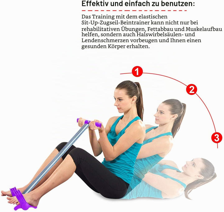 COVVY Multifunktionale Sportgerät Pedal Bodybuilding Expander Feder Schlauch Fusspeda Zugseil Fitnes