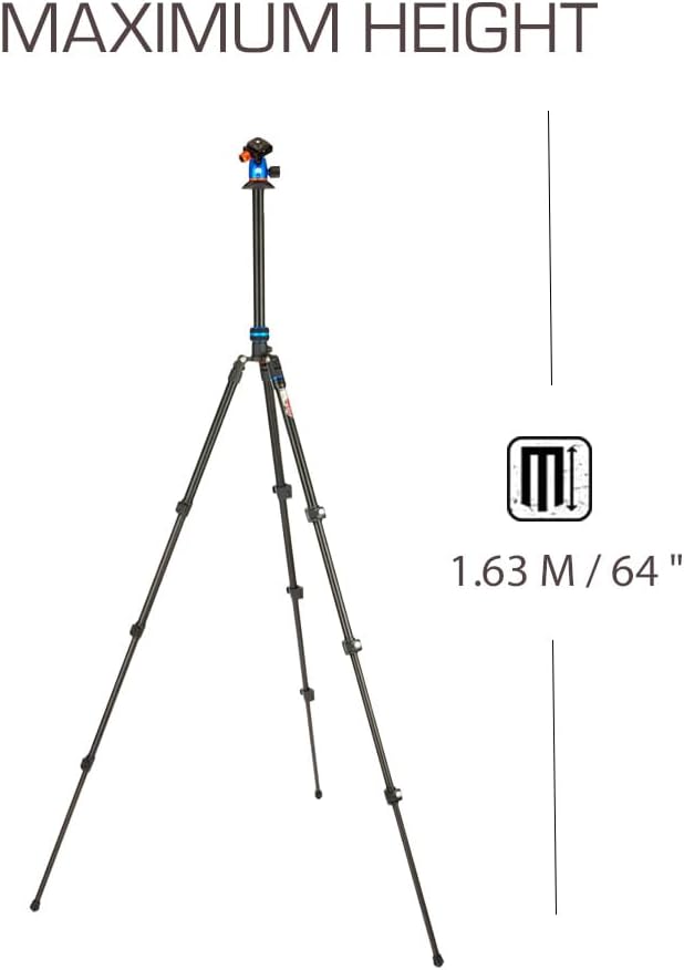 3 Legged Thing Patti 2.0 Flip Lock Stativ mit AirHed Mini Ocean Blue Ozeanblau, Ozeanblau
