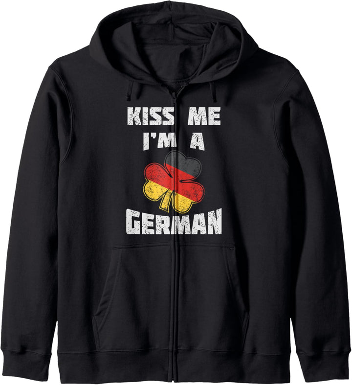 Kiss Me I'm German Kleeblatt Kapuzenjacke
