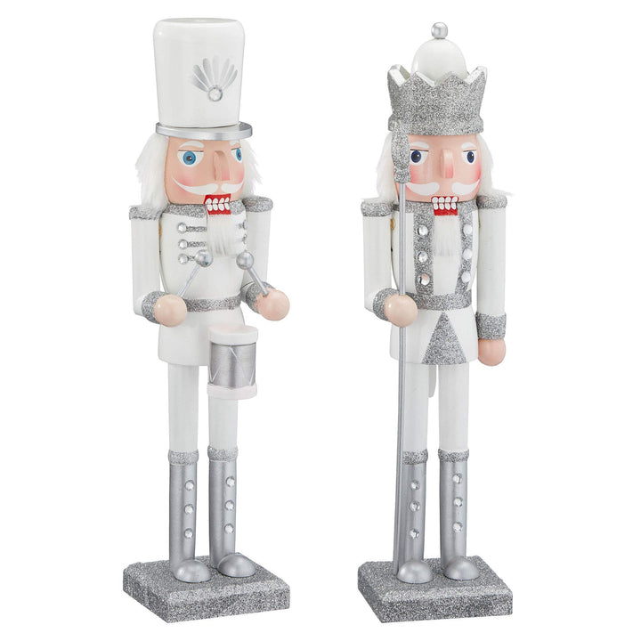 Cepewa Nussknacker aus Holz König + Trommler w/s 38 cm Weihnachtsdeko Figur Erzgebirge Nussbrecher N