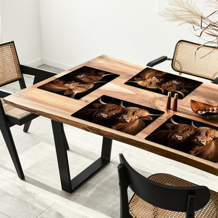 KitchenYeah© Platzsets Abwaschbar 6-Teilig 45x30 cm Tischsets Platzdeckchen Platzset Unterlage Tisch