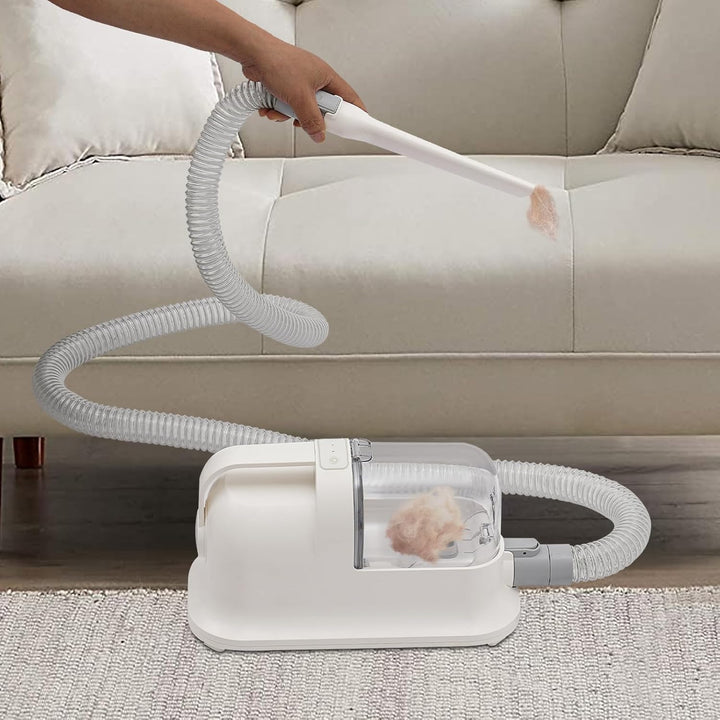 3 in 1 Hundeschermaschine mit Staubsauger, 350W Leise Schermaschine, Haustierpflegeset für Hund &amp; Ka