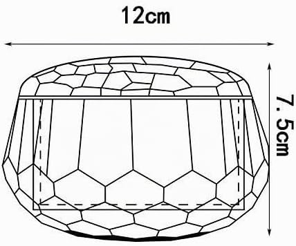 Donoucls Kristallglasschale, für Nüsse, Süssigkeiten oder Schmuck, Kristall, Bowl With Cover, 7.5x12