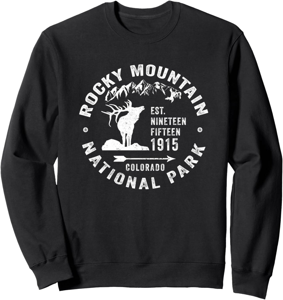Rocky Mountain National Park Wandern Reise Souvenir Neuheit Sweatshirt