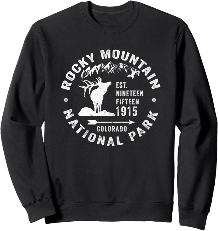 Rocky Mountain National Park Wandern Reise Souvenir Neuheit Sweatshirt