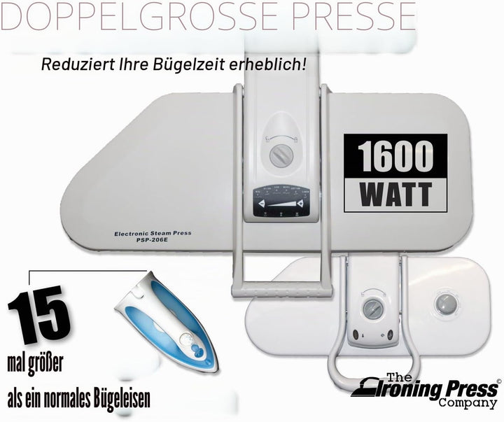 Dampfbügelpresse Professionelle Erweiterte mit Ständer von Speedypress: PSP206E, 80cm y 31cm; 1.600w