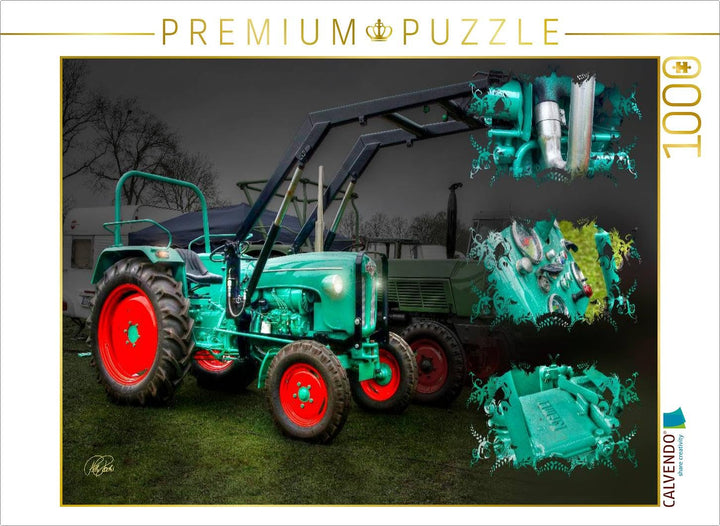 CALVENDO Puzzle Oldtimer Traktor Kramer 1000 Teile Lege-Grösse 64 x 48 cm Foto-Puzzle Bild von Peter
