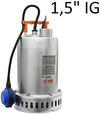 IBO / DABAT !! Profi !! Schmutzwasserpumpe Tauchpumpe Schwimmbadpumpe Edelstahl 16500 L/h +20m C-Sch