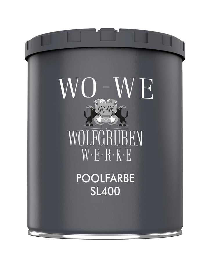 WO-WE Schwimmbadfarbe Poolfarbe Schwimmbeckenfarbe Lichtblau ähnl. RAL 5012-750ml RAL 5012 ähnl. Lic