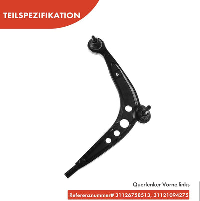Frankberg 2x Querlenker Radaufhängung Vorderachse Unten Kompatibel mit 3er E36 1.6L-2.8L 1990-1998 3