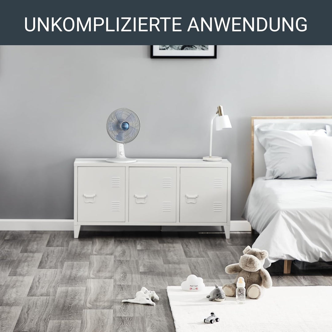 Rowenta VU2730 Turbo Silence Extreme+ Tischventilator | sehr leise und leistungsstark | 4 Geschwindi