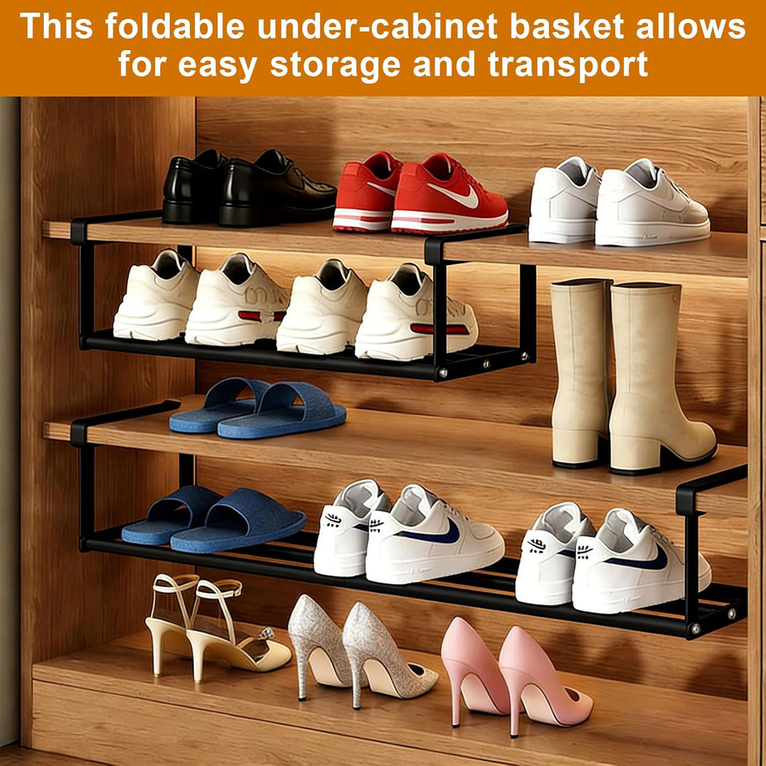 Hängendes Schuhregal Organizer Im Schrank, Erweiterbar Schrankregal, Verstellbarer 40-70cm, Schuhorg