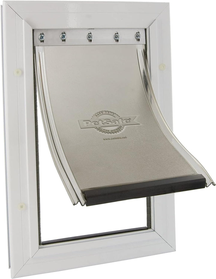 PetSafe Staywell Aluminium Hundeklappe, Langlebiger Aluminium-Rahmen, Magnetverschluss, Für Hunde bi
