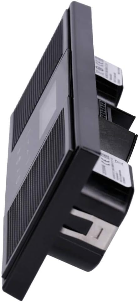 Jung Smart Radio DAB Komplett-Set Schwarz Serie LS DABLS2SW mit 2 Lautsprechern und 3-Fach Rahmen LS