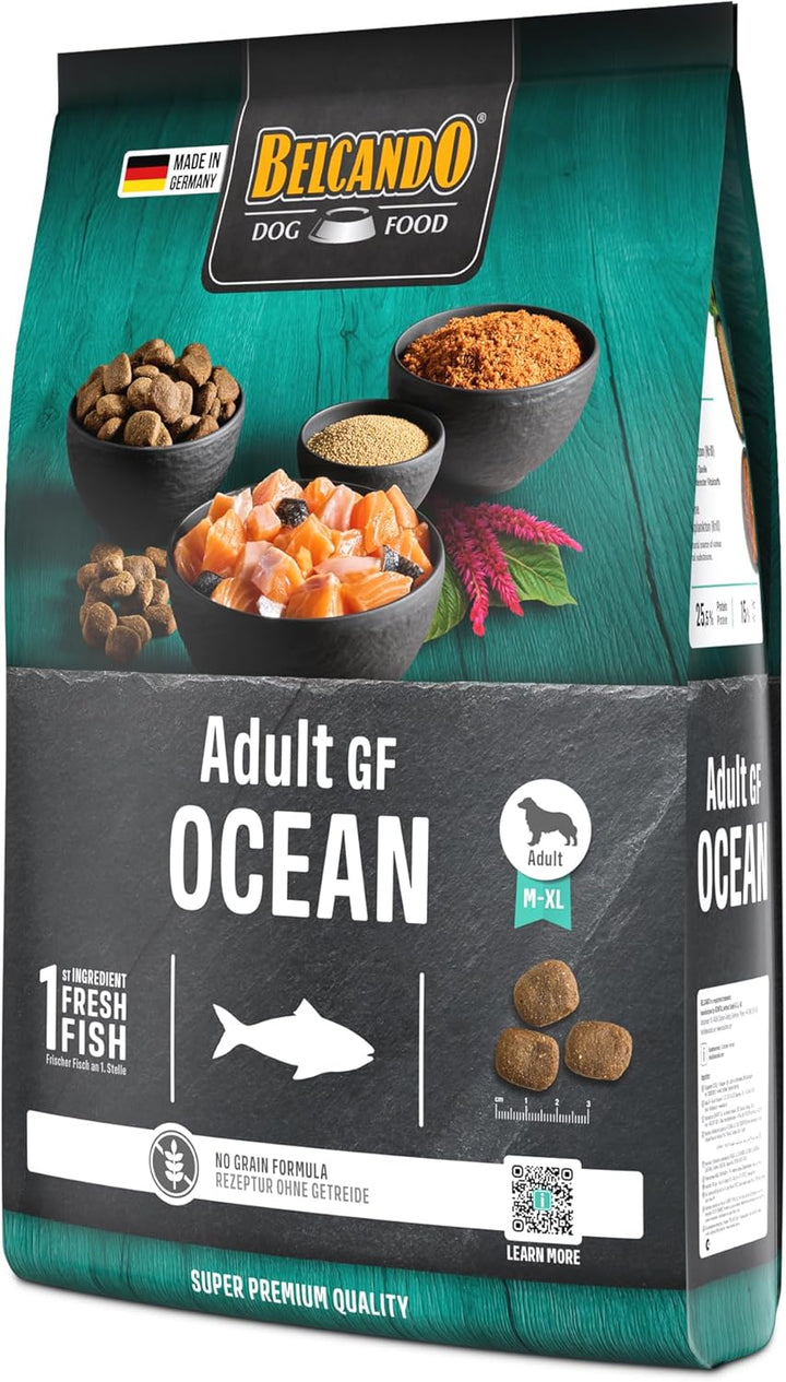 Belcando Adult GF Ocean [4 kg] getreidefreies Hundefutter | Sortenreines Trockenfutter ohne Getreide
