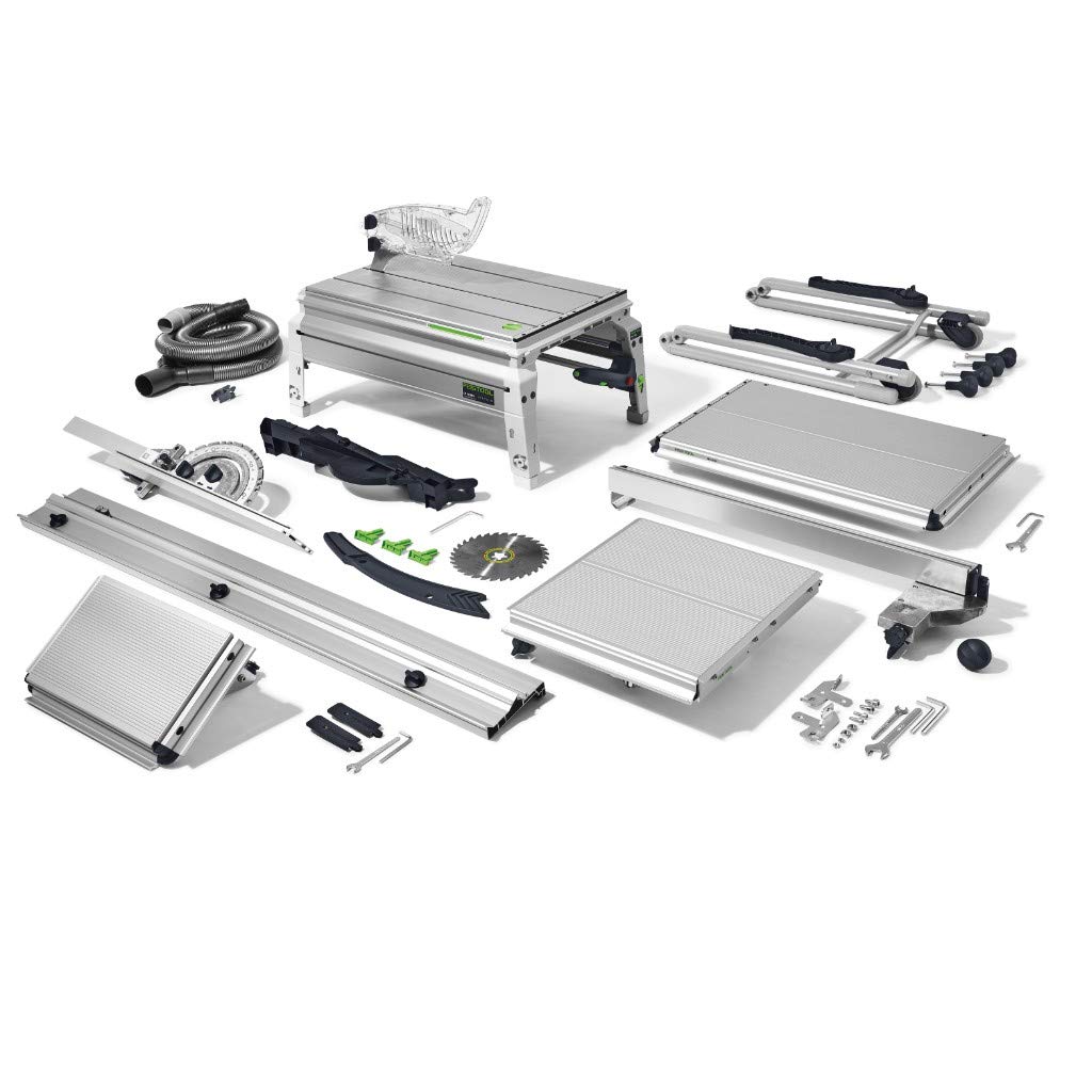 Festool Tischzugsäge CS 50 EBG-Set PRECISIO (mit Kreissägeblatt, Winkelanschlag, Längsanschlag, Schi