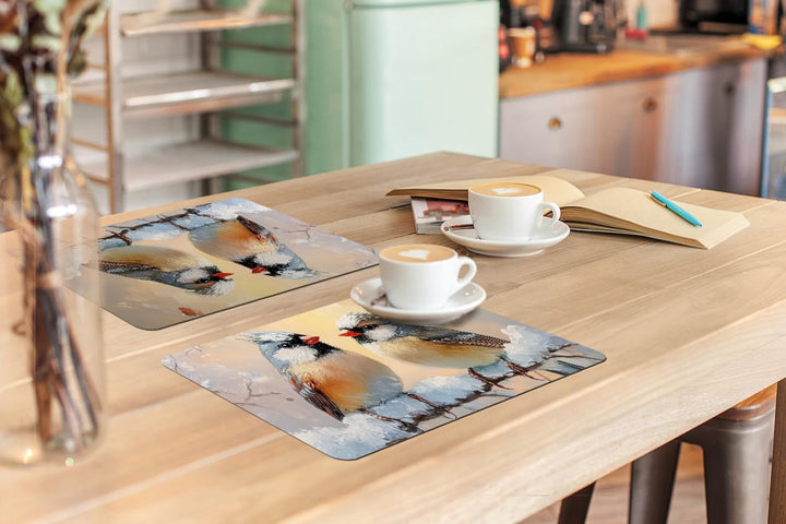 KitchenYeah© Platzsets Abwaschbar 6-Teilig 45x30 cm Tischsets Platzdeckchen Platzset Unterlage Tisch