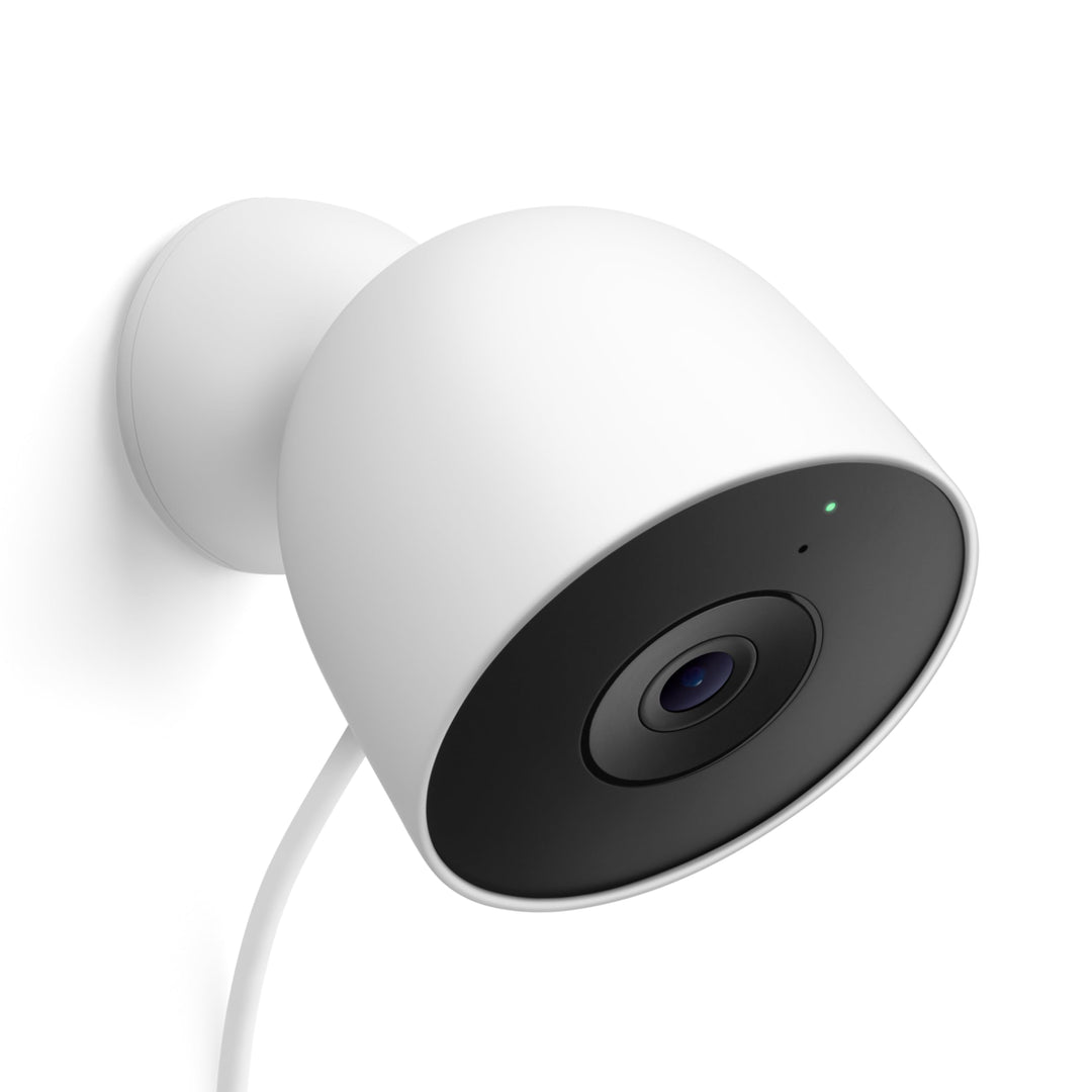 Google Nest Cam (Outdoor, mit Kabel, 2. Generation) – Sicherheitskamera für den Aussenbereich mit 2K