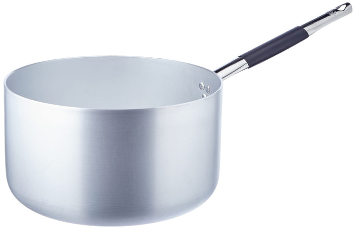 Pentole Agnelli Linie Aluminium Induktion Topf, Induktionsboden mit 1 Griff Cool hoch 28 cm Silber/s