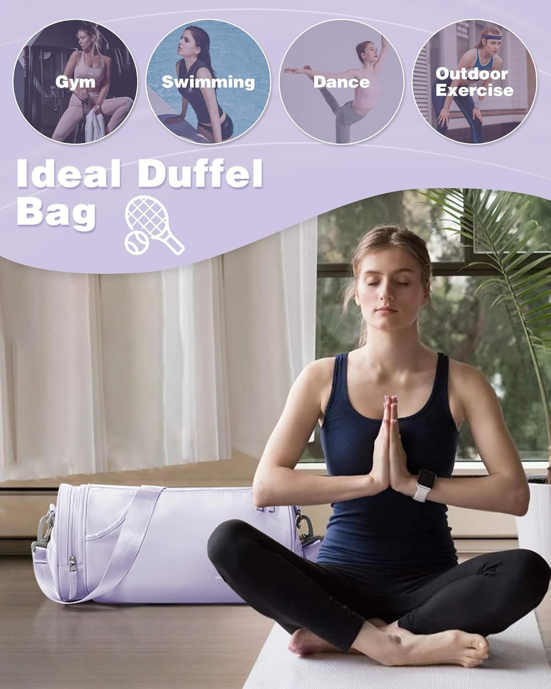 Kleine Turnbeutel für Frauen Mehrfarbige Turnbeutel für Männer wasserdichte Trainingstasche Mini See
