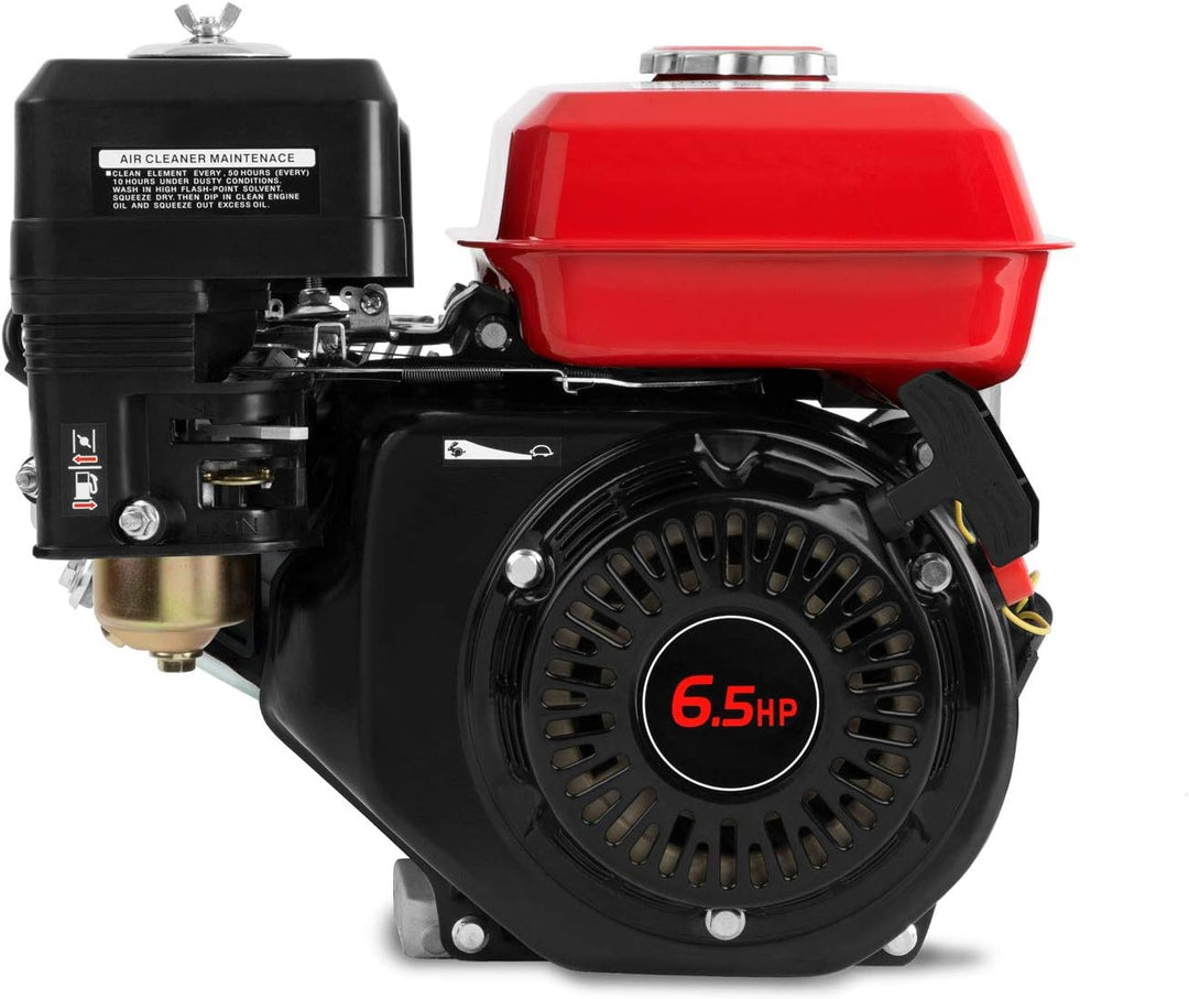 EBERTH 6,5 PS 4,8 kW Benzinmotor Standmotor Kartmotor Antriebsmotor mit 19,05 mm Ø Welle mit AG, Ölm