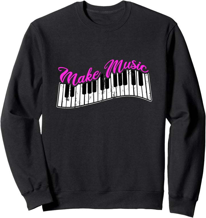 Klavier Band Keyboard Pianist Musizieren Sweatshirt