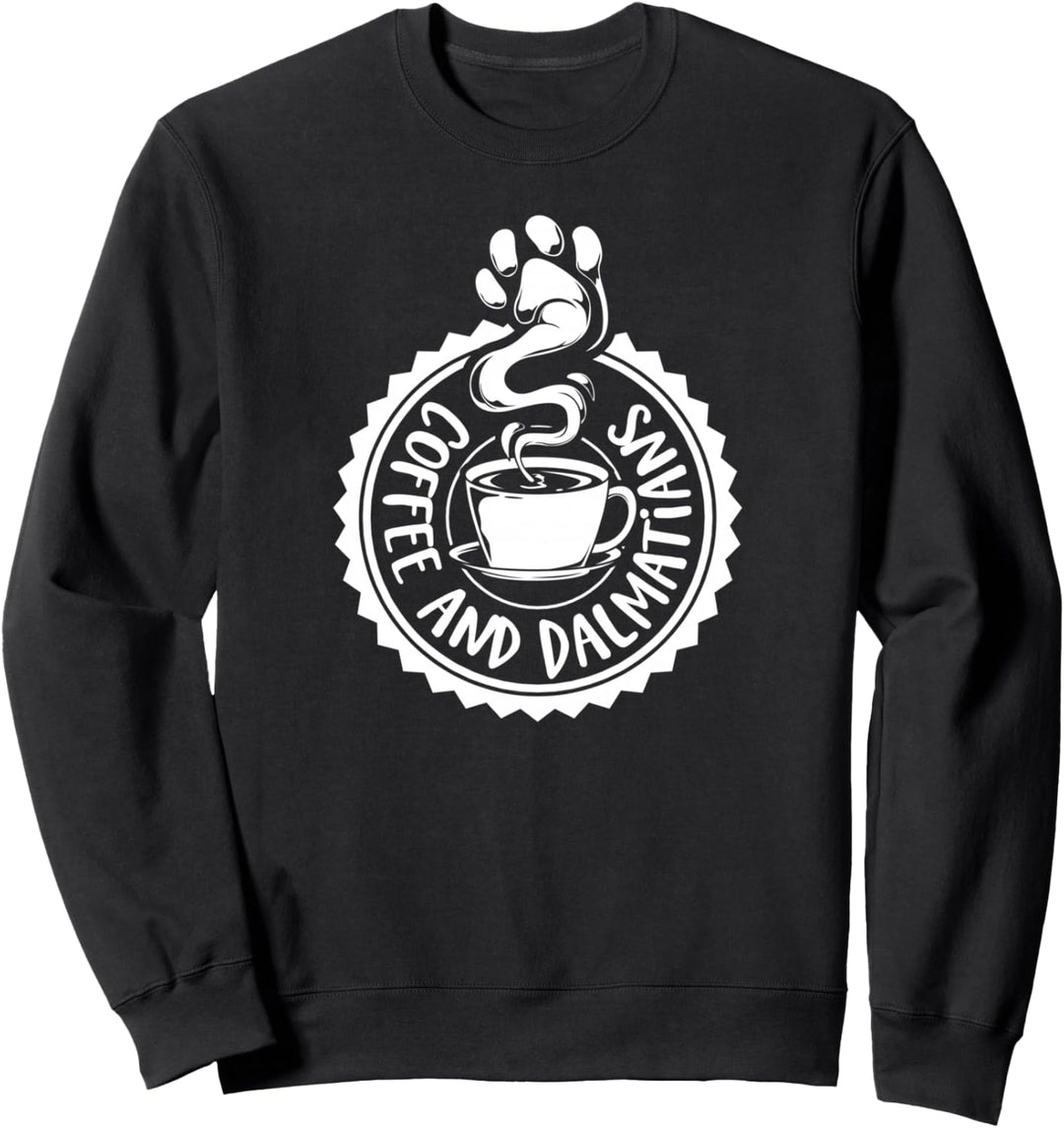 Kaffee und Dalmatiner Sweatshirt