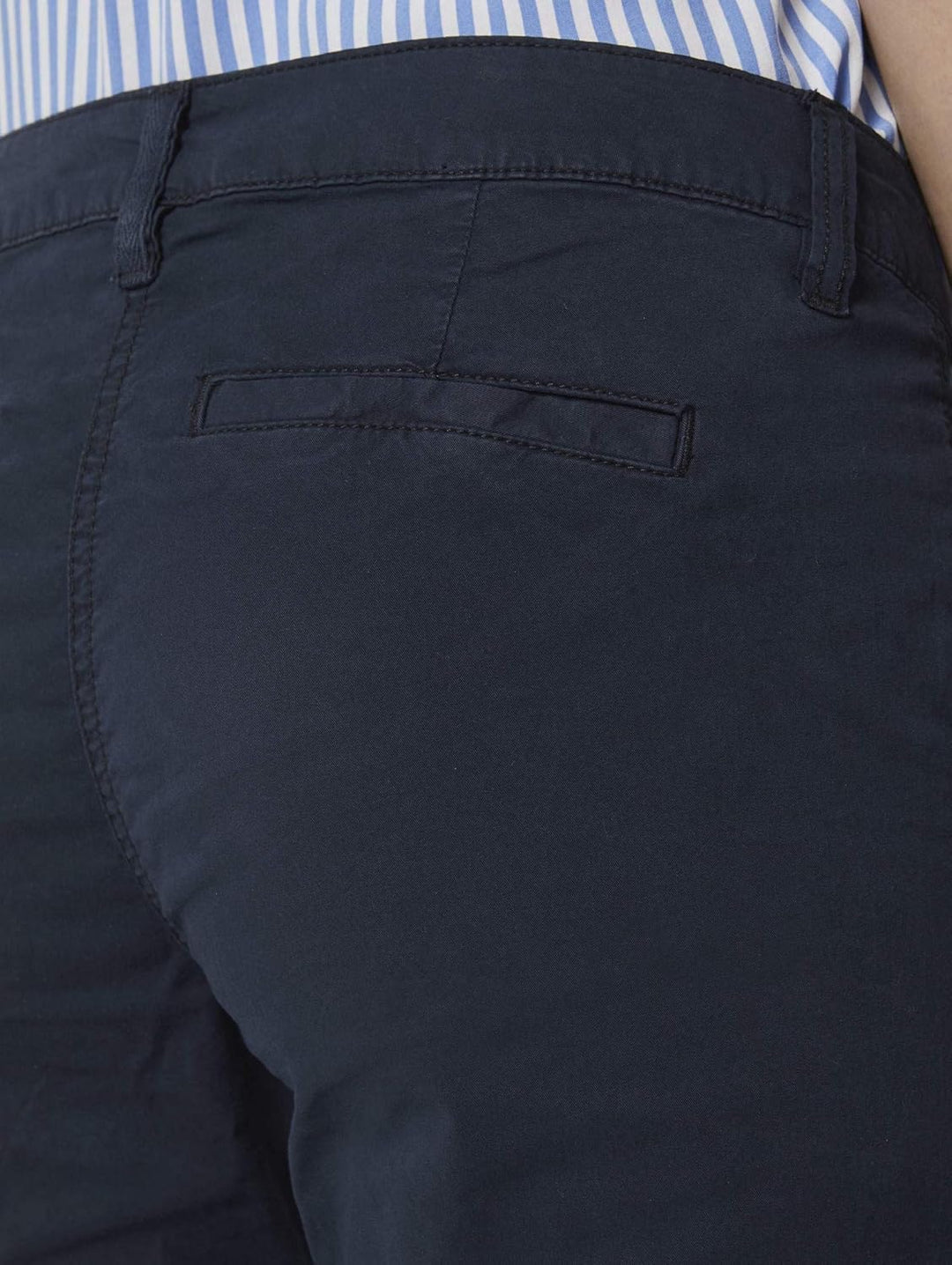 TOM TAILOR Damen Geknöpfte Tapered Relaxed Hose 34 10668 - Sky Captain Blue, 34 10668 - Sky Captain