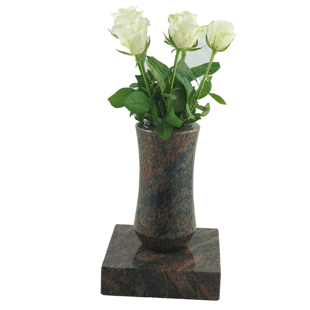 designgrab Grabvase Atria mit Granitsockel Gneis Klassisch Gneis Halmstad 27, Klassisch Gneis Halmst