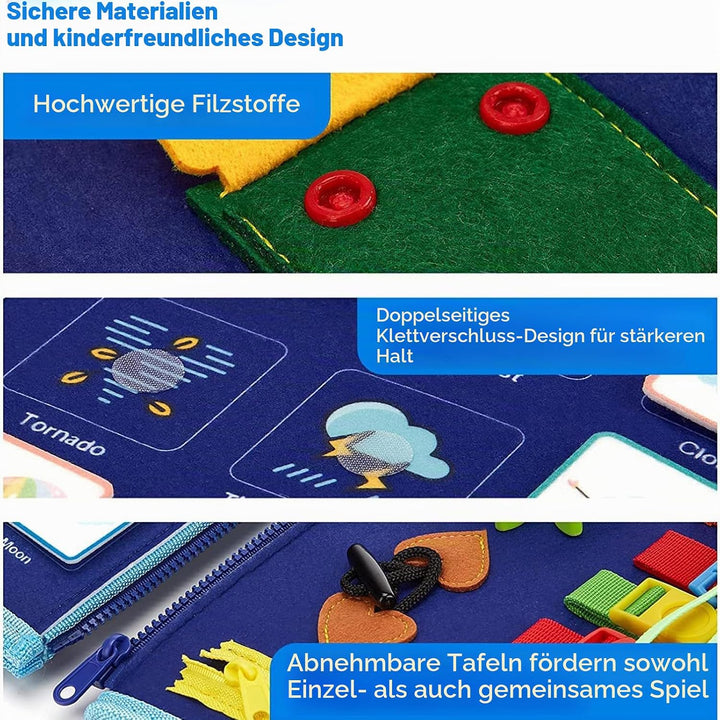 Busy Board, Montessori Spielzeug für Kleinkinder ab 3 Jahr