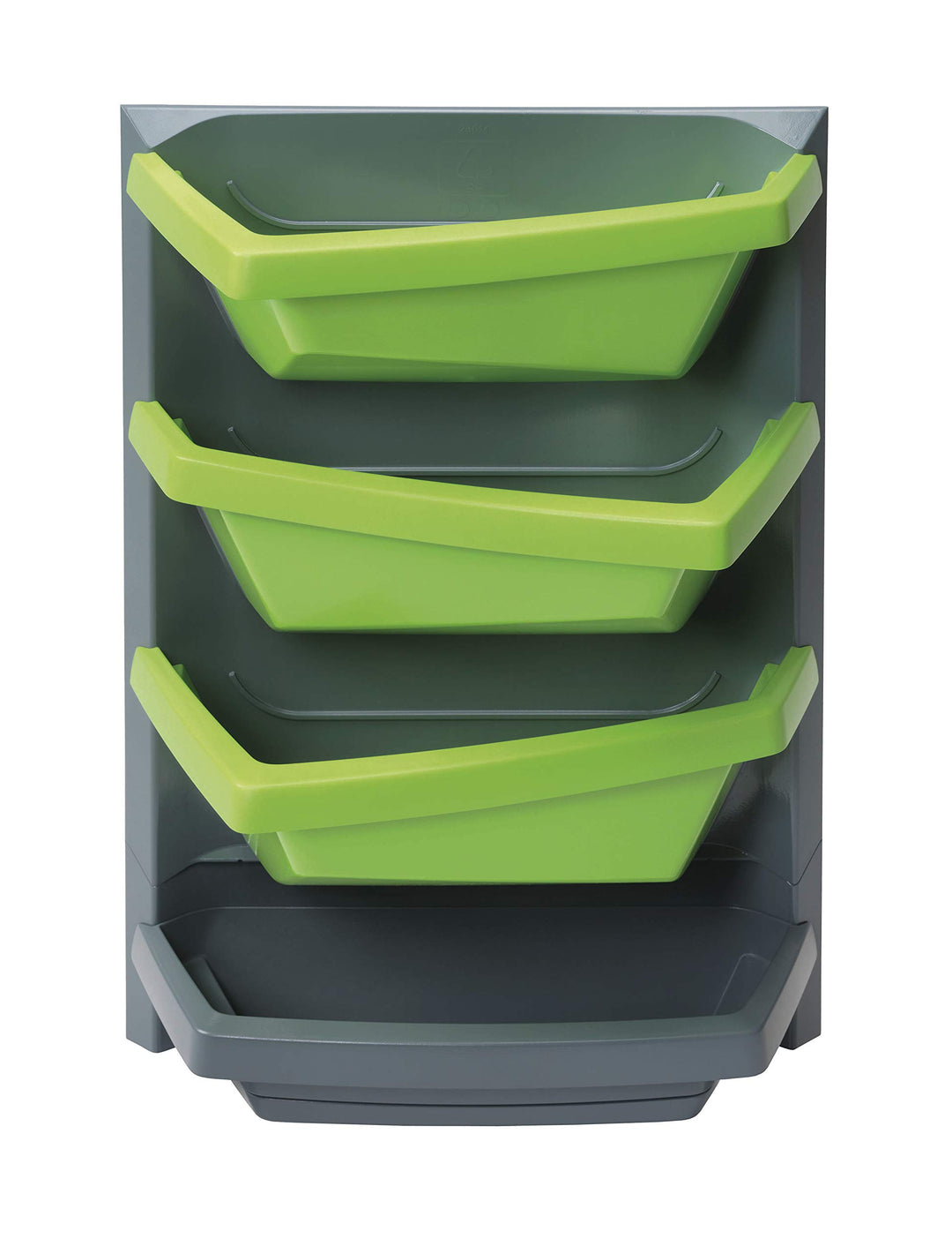 Juwel Vertical Garden Grundelement titan / limette (mit 3 Pflanzschalen, wasserdichte Rückwand, für