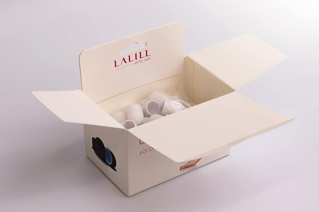 LALILL Schleifkappen LUX 50 Stück – weisse Fräskappen für Nagelfräser – Maniküre, Pediküre &amp; Podolog