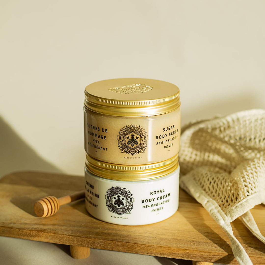 Panier des Sens Body Scrub mit Bio-Honig aus der Provence - Peeling für Körper, Hände und Füsse - Ma
