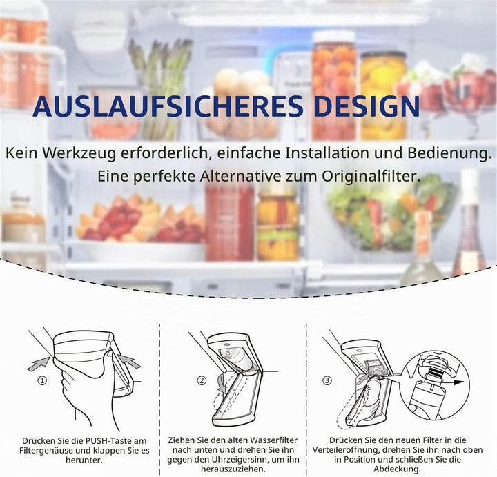 Lt1000p/Pc/Pcs Water Filter für Kuehlschrank, Extern Kühlschrank Wasserfilter ADQ747935, NSF-Zertifi