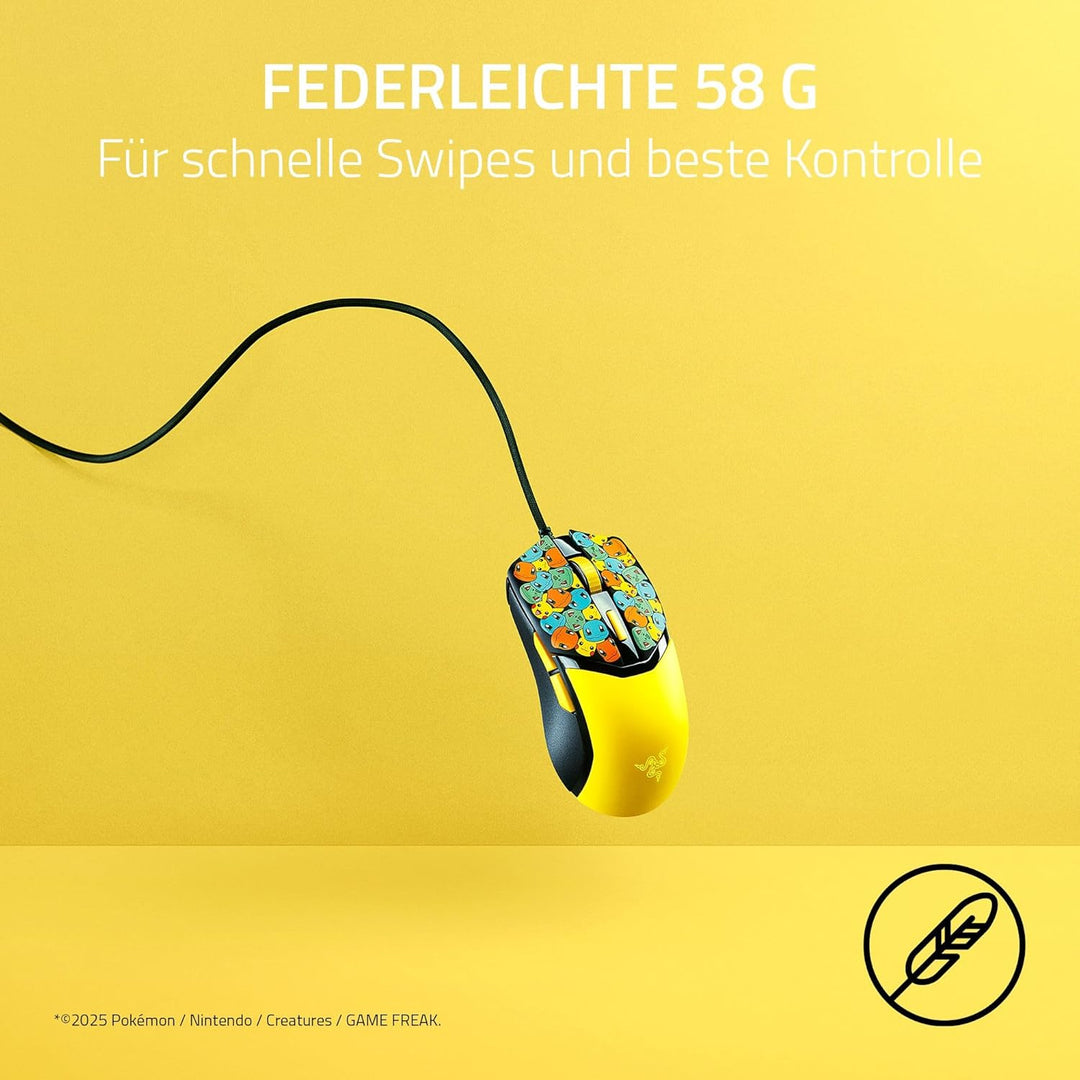 Razer Cobra Pokémon Edition - Leichte kabelgebundene Gaming-Maus - 8500 DPI Sensor - 58g - optische