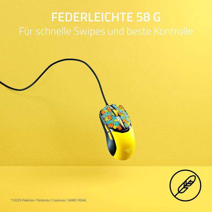 Razer Cobra Pokémon Edition - Leichte kabelgebundene Gaming-Maus - 8500 DPI Sensor - 58g - optische