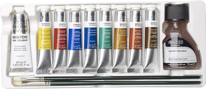 Winsor & Newton 1490691 Winton Ölfarben Set, hohe Pigmentkonzentration, gute Deckkraft und Tönungsst