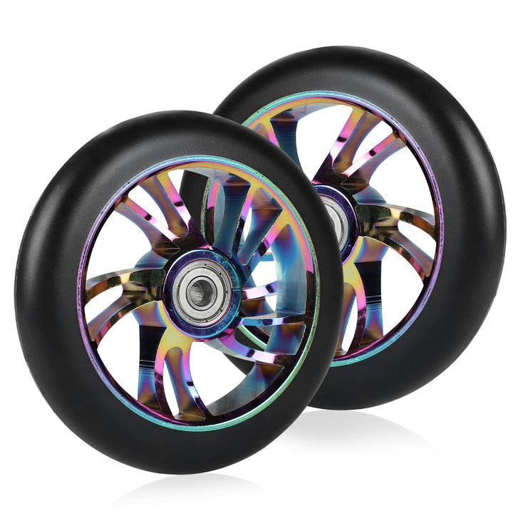 DBREAKS Stunt Scooter Ersatzräder 100mm 2 Stück mit ABEC 9 Kugellagern, Härtegrad 88A für Roller all