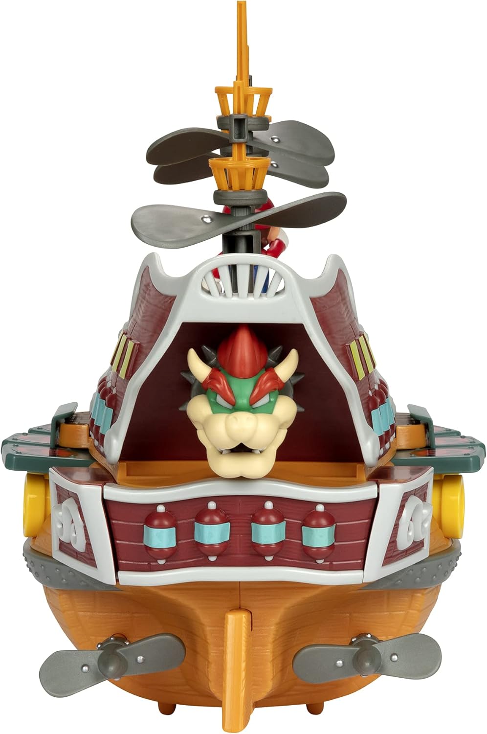 Super Mario Deluxe Bowsers Luftschiff-Spielset mit Mario-Actionfigur