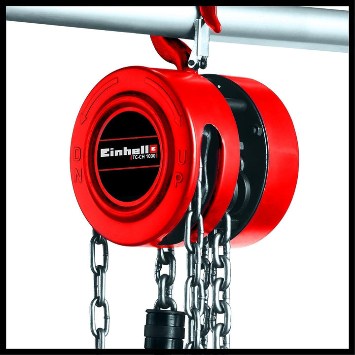 Einhell Kettenflaschenzug TC-CH 1000 (max. 1.000 Kilo auf max. 2,5 m Hubhöhe, robustes, geschlossene