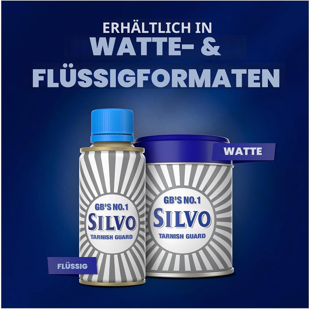 Silvo Polierwatte als Anlaufschutz für Silber, 3er Pack
