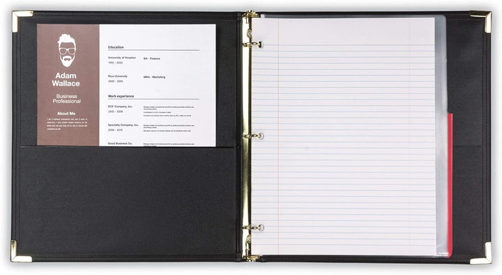 Samsill Classic Collection Executive Präsentation 3-Ringbuch/Portfolio-Ordner, halber Zoll-Ordner, r