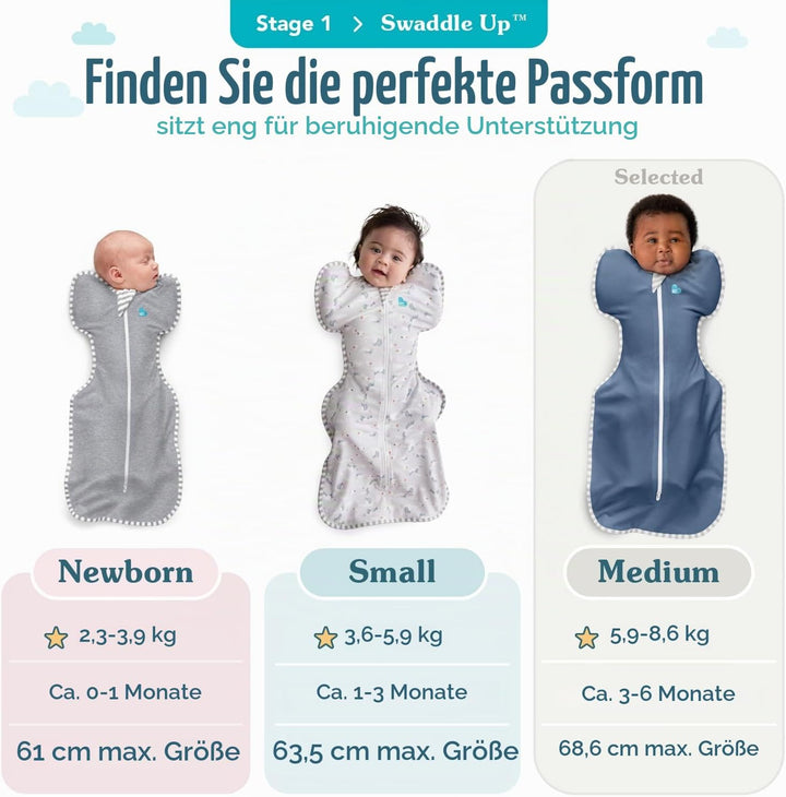 Love To Dream Pucksack, Bambus-Viskose, ideal für Moderate Temperaturen 20-24°C, Arme hoch Position,