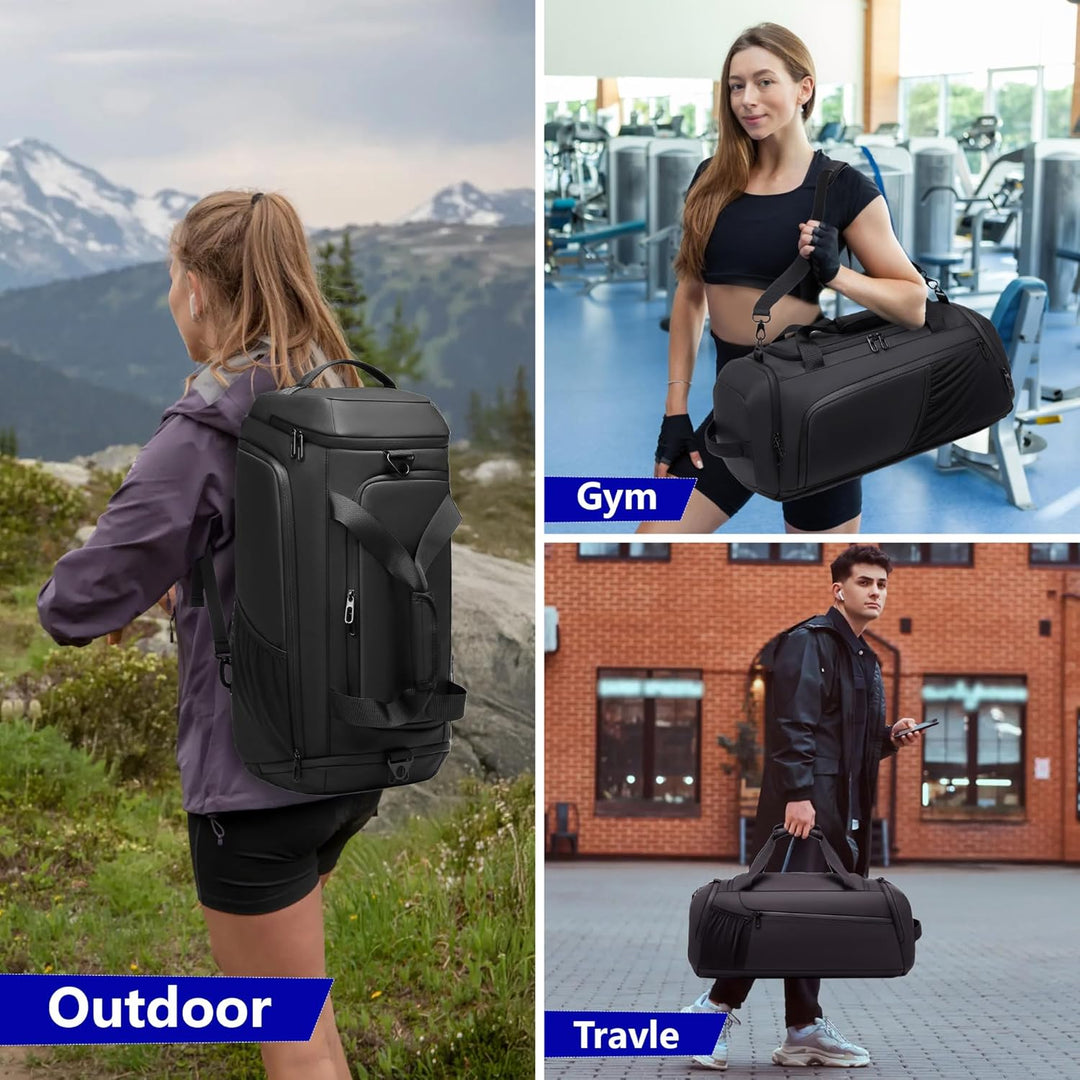 Sporttasche Herren Reisetasche 40L Sporttaschen mit Schuhfach Nassfach Wasserdicht Trainingstasche m